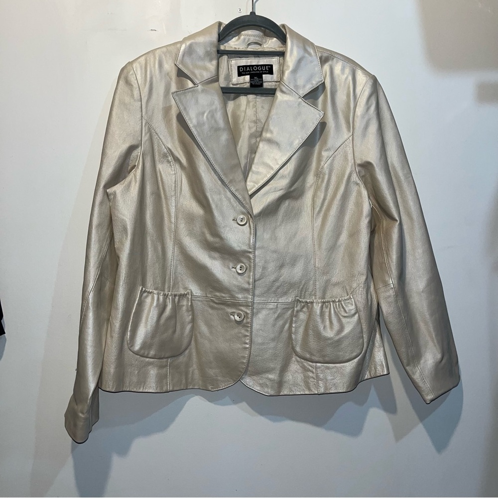 Dialogue Women's Leather Blazer